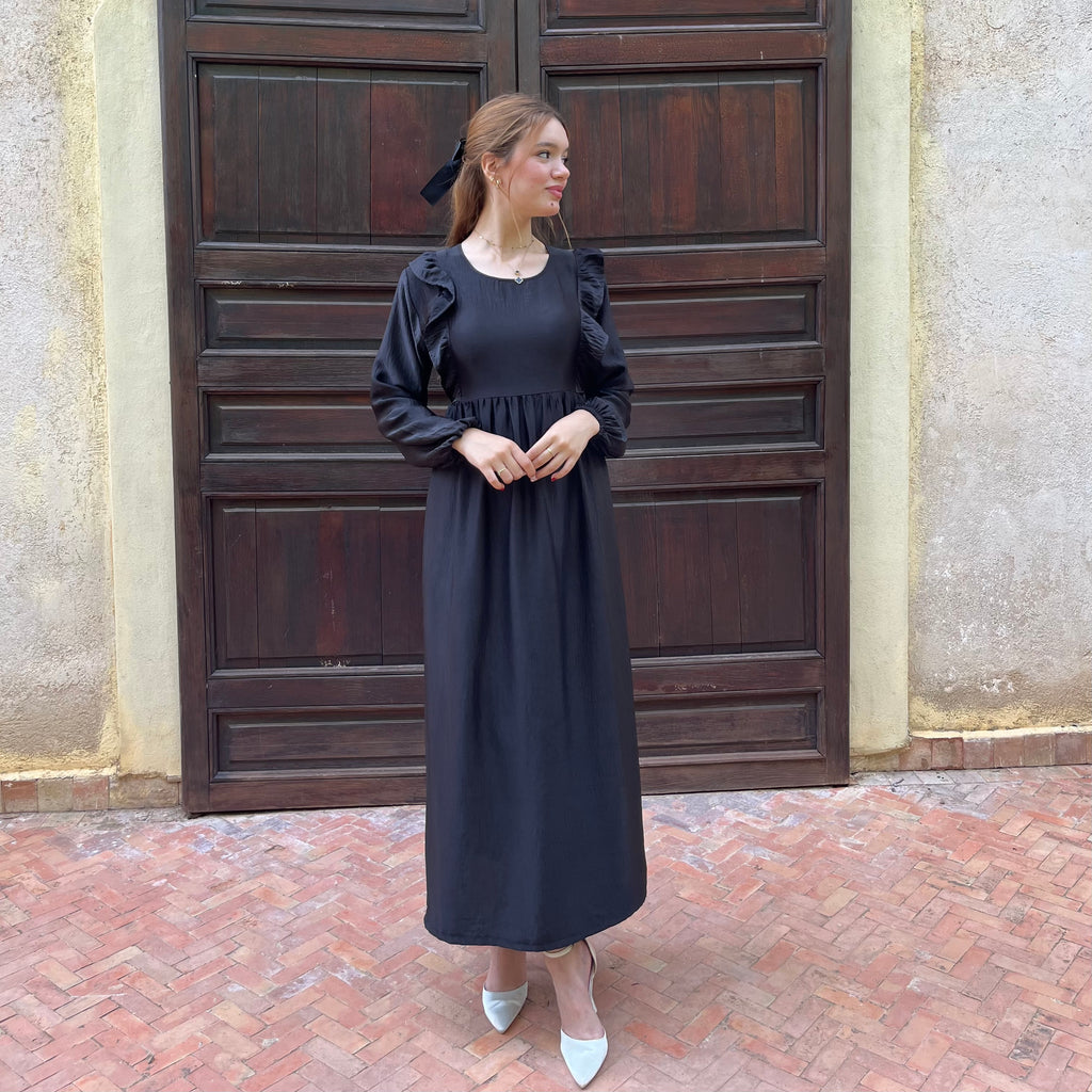 Robe à manches bouffantes